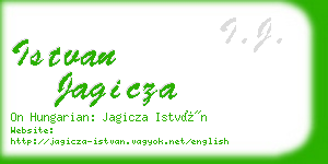 istvan jagicza business card